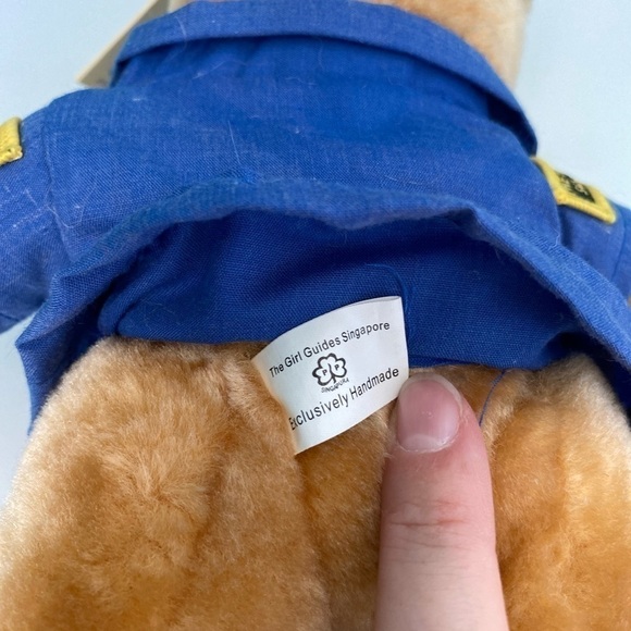 𝅺vintage Handmade Girl Guides Singapore Teddy Bear with Uniform Limited Edition - Picture 7 of 12